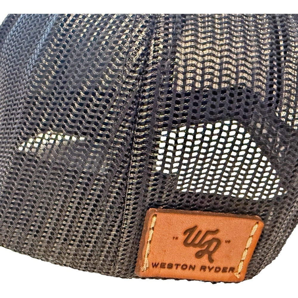 Creekstone Angus Cattle Leather Logo Snapback Trucker Hat Cap โ Richardson WR - Picture 7 of 9